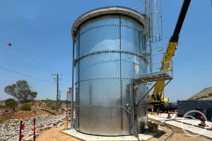 Fire tank inspection report and AS 1851 compliance check