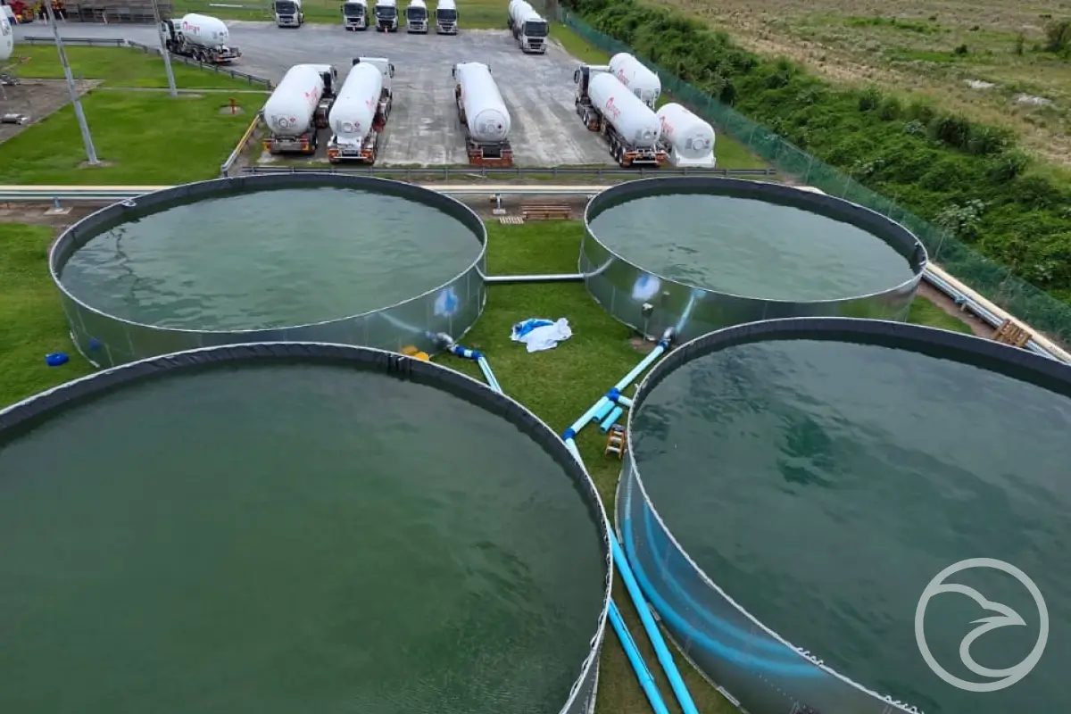 industrial water storage in commercial facility
