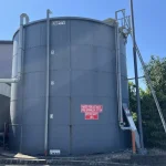 checking fire water tank condition during inspection