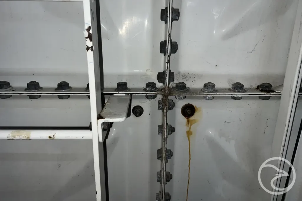 grp tank deterioration signs